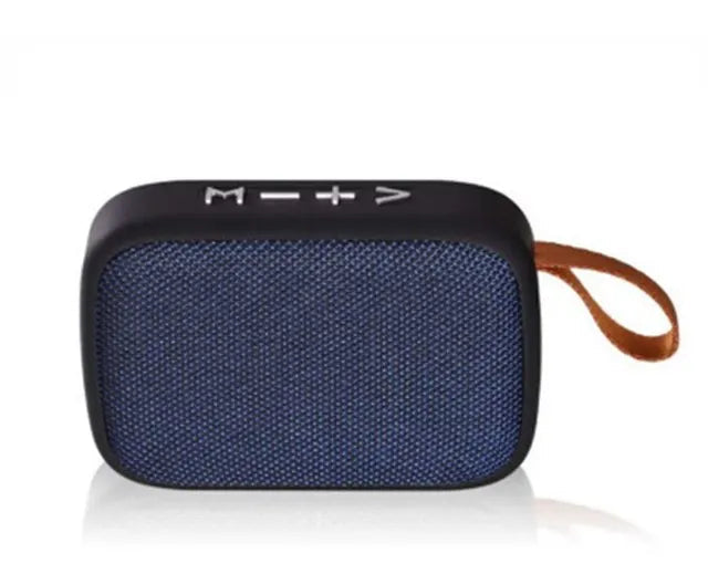 Caixa de Som Bluetooth Portátil com Malha de Tecido – Som Potente, Design Moderno e Alta Portabilidade