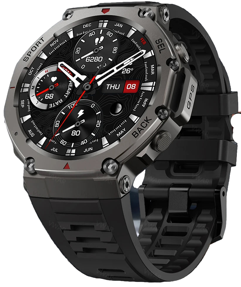 Smartwatch VWAR T-Rex 3 GPS – Resistência Militar e Tecnologia Premium