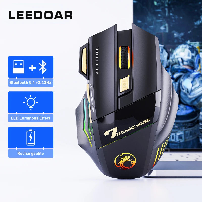 Mouse Sem Fio SSMMDZ 2.4GHz – Precisão, Conforto e Liberdade Total