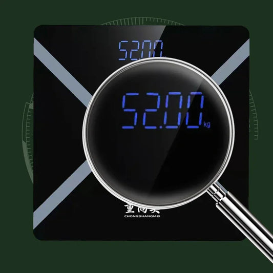 Balança Digital de Vidro Temperado com LCD – Saúde e Precisão | Zyoon