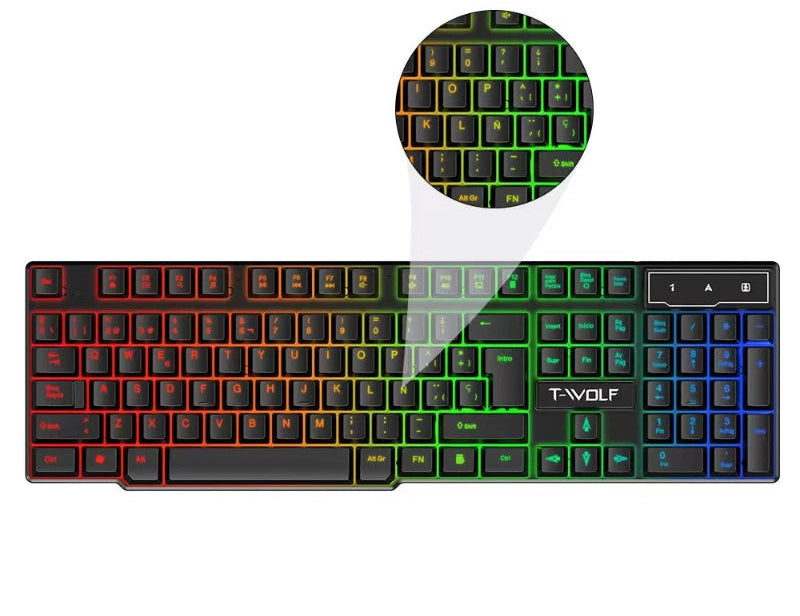 Teclado Gamer Thunder Wolf T20