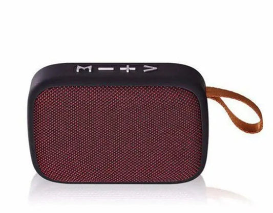 Caixa de Som Bluetooth Portátil com Malha de Tecido – Som Potente, Design Moderno e Alta Portabilidade