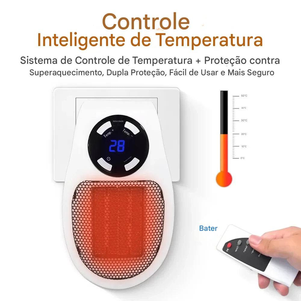 Aquecedor Portátil HAEGER 500W – Eficiência, Segurança e Conforto em Qualquer Ambiente