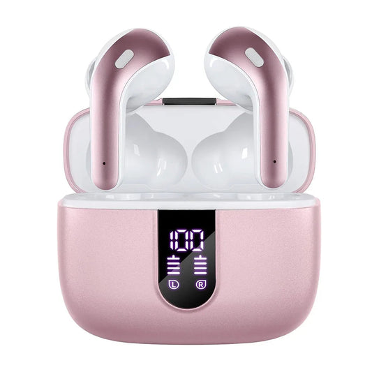 Arikasen – Fones Bluetooth Sem Fio com Microfone e Estojo com Display LED