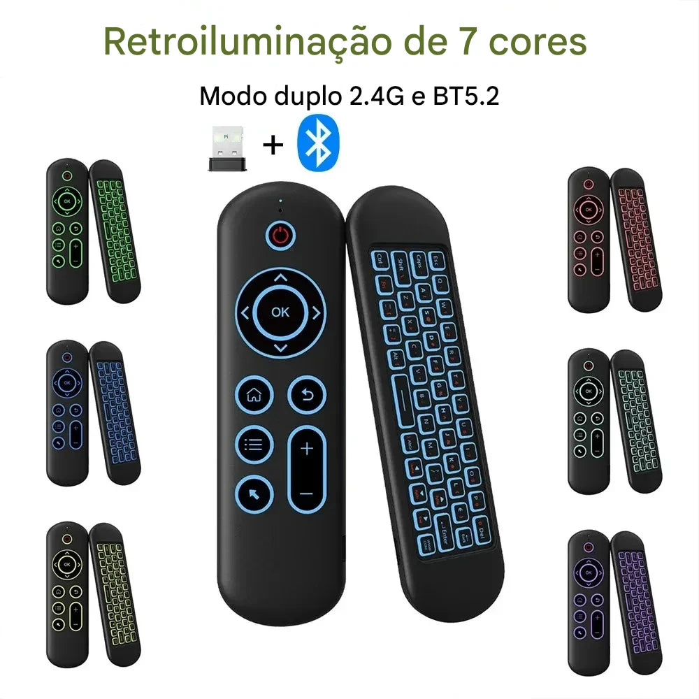 Mini Teclado Sem Fio Retroiluminado Kebidumei M5 – Controle Total em Suas Mãos!