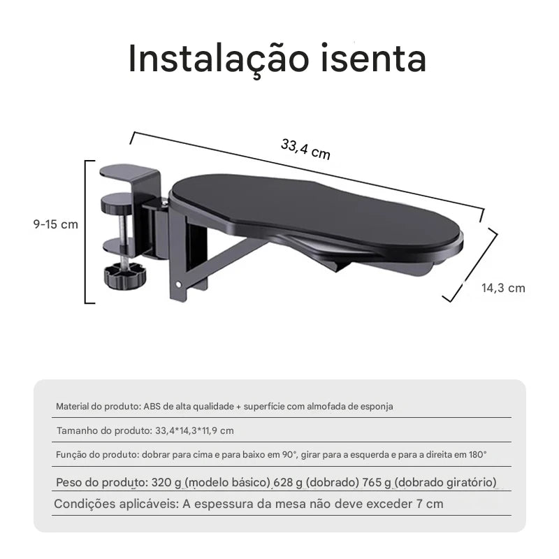 Apoio de Cotovelo Ergonômico BEISHI – Conforto e Produtividade no Seu Dia a Dia!
