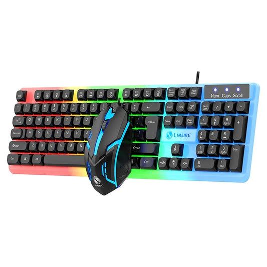 Teclado Gamer com Fio 104 Teclas RGB – Desempenho e Estilo para Seu Setup!