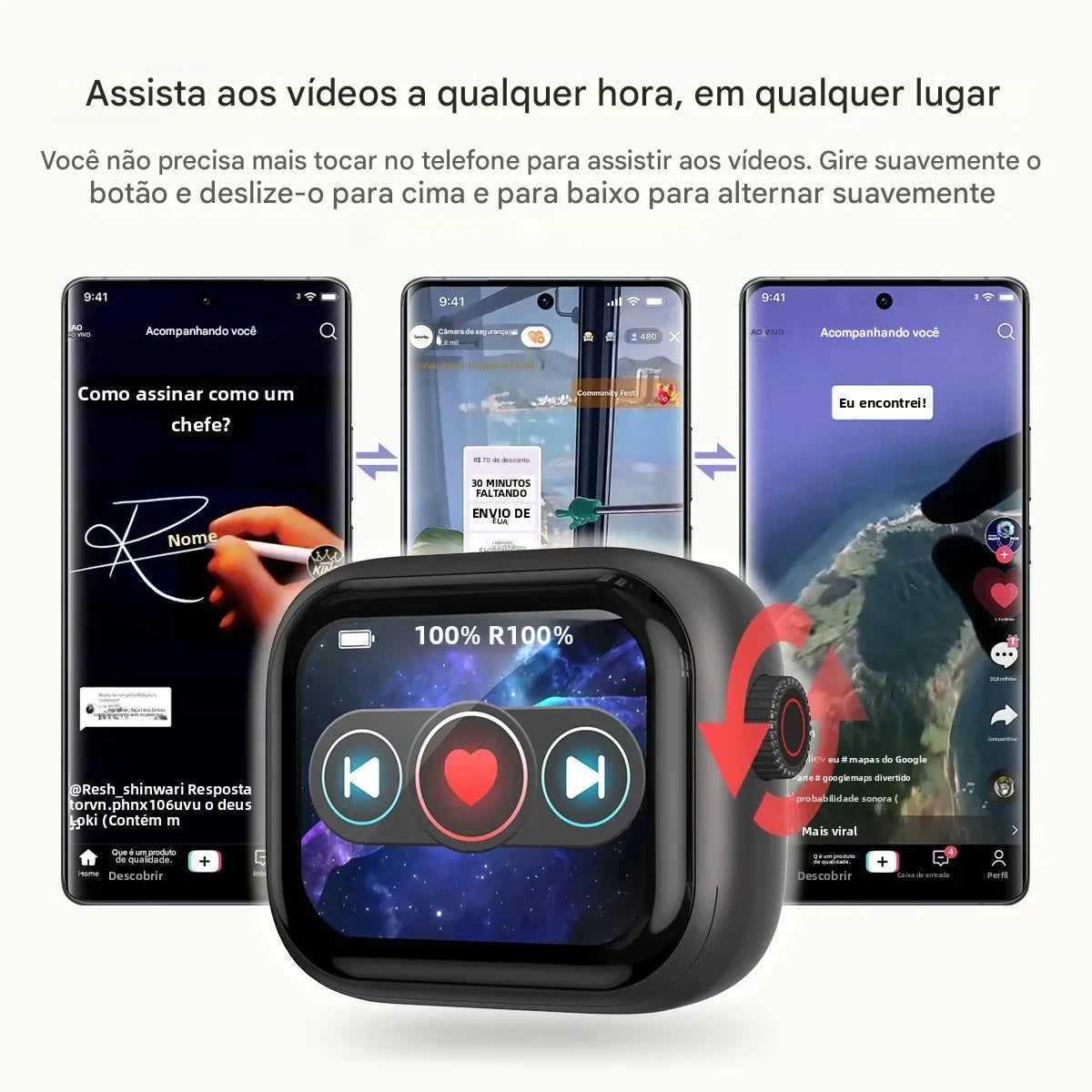 HTC NE40 – Fones Bluetooth Inteligentes com Display Touch e Tradução por IA