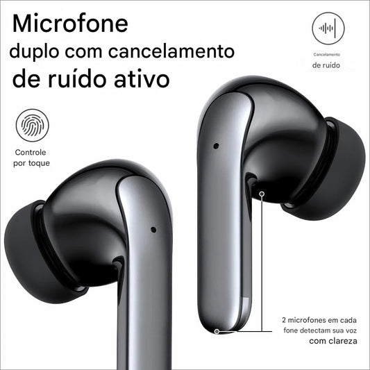 Arikasen ANC – Fones Bluetooth com Cancelamento de Ruído Ativo e Display LED