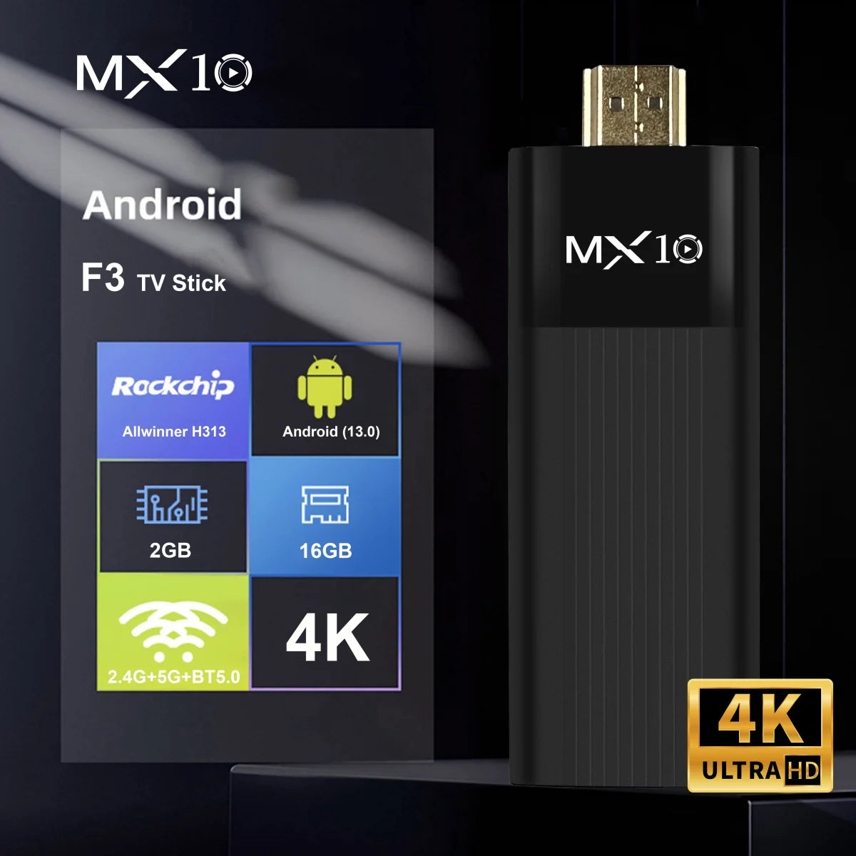 TV Stick MX10-F3 – Transforme Qualquer TV em uma Smart TV Android!