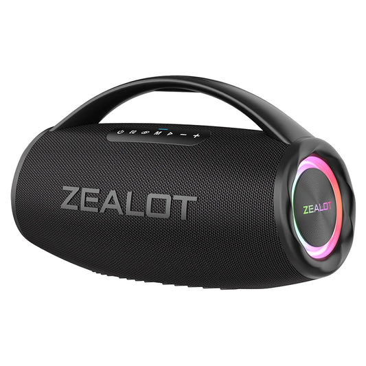 Caixa de Som Bluetooth ZEALOT S97 – 80W de Potência, 12h de Som e Bateria 16000mAh