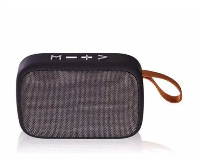 Caixa de Som Bluetooth Portátil com Malha de Tecido – Som Potente, Design Moderno e Alta Portabilidade