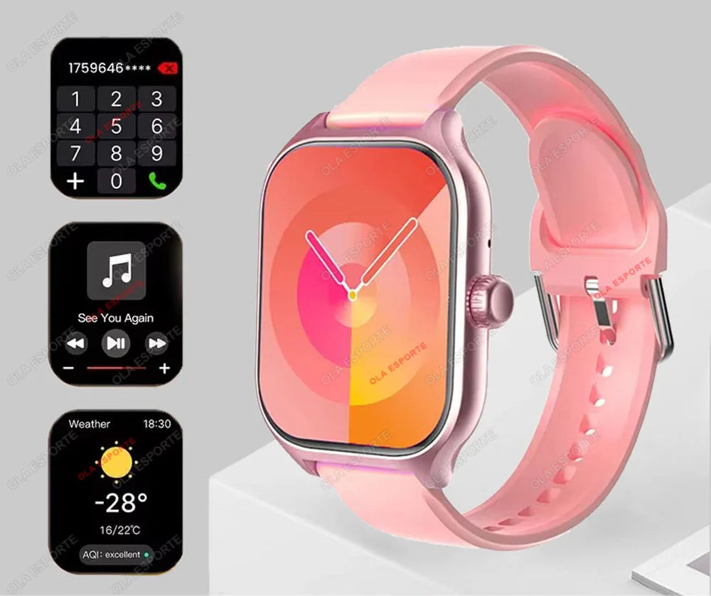 Smartwatch Esportivo 2.01” Ola Esporte – Saúde, Estilo e Tecnologia no Seu Pulso