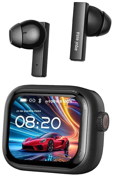 HTC NE40 – Fones Bluetooth Inteligentes com Display Touch e Tradução por IA