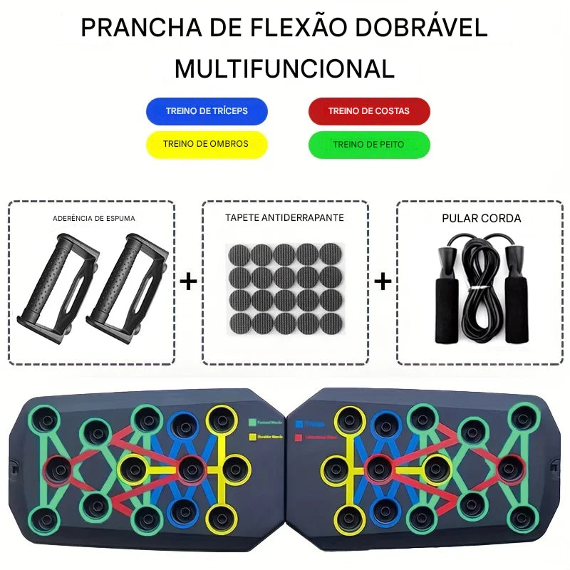 Estação de Flexões LINGPENG – Treinamento Completo de Força | Zyoon