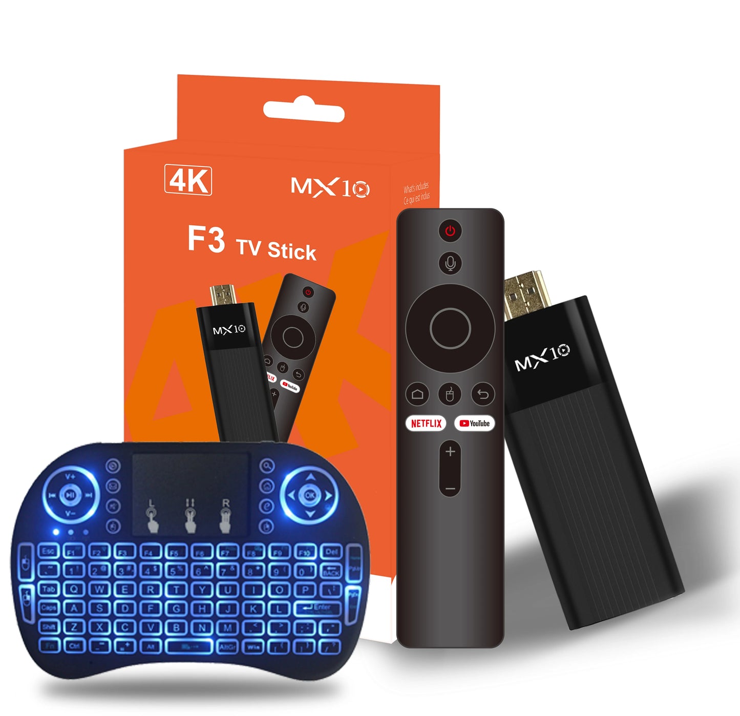TV Stick MX10-F3 – Transforme Qualquer TV em uma Smart TV Android!