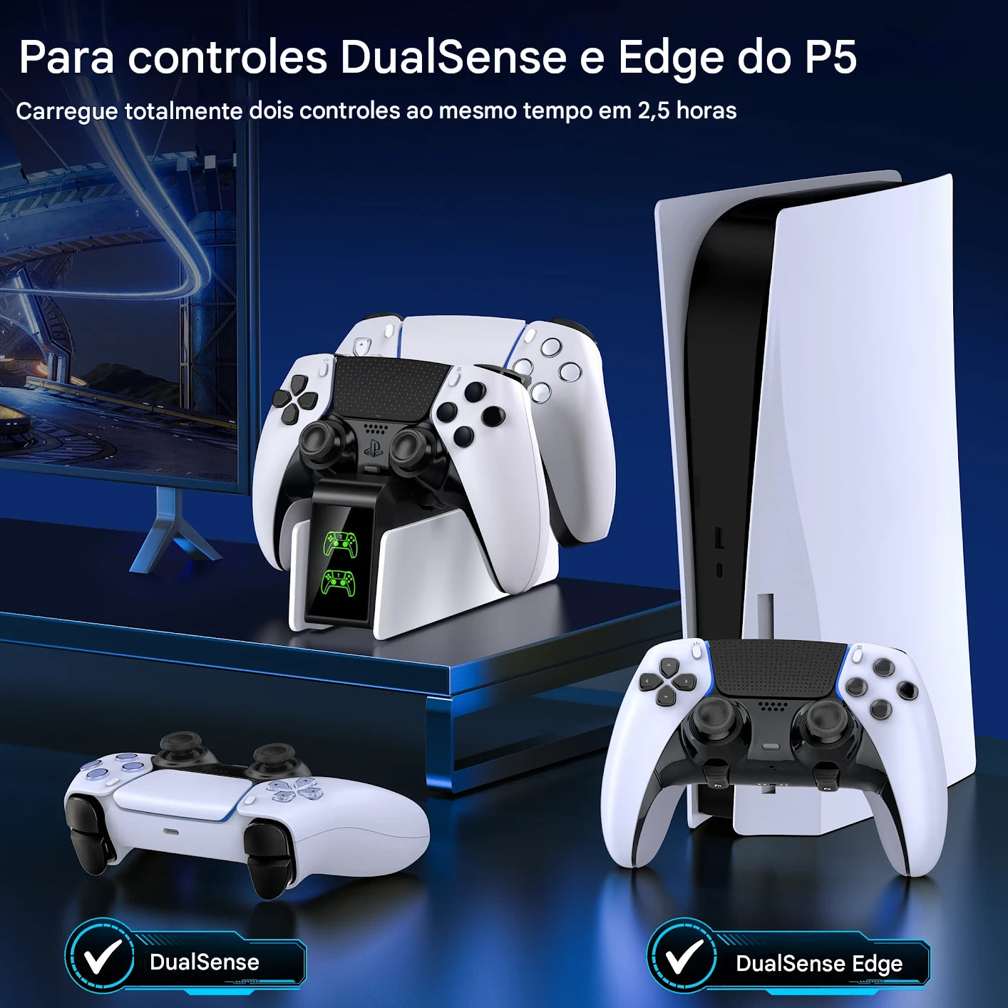 Base de Carregamento Dupla para Controles PS5 – DinoFire