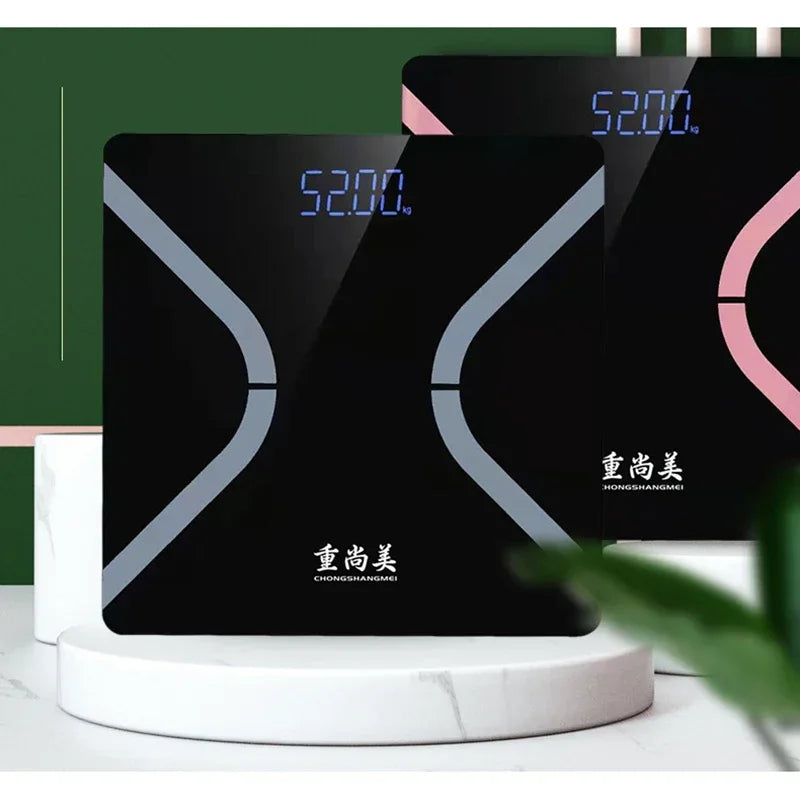 Balança Digital de Vidro Temperado com LCD – Saúde e Precisão | Zyoon