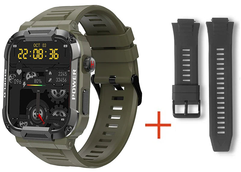 Smartwatch CRTORRS MK66 – Potência, Estilo e Resistência Militar