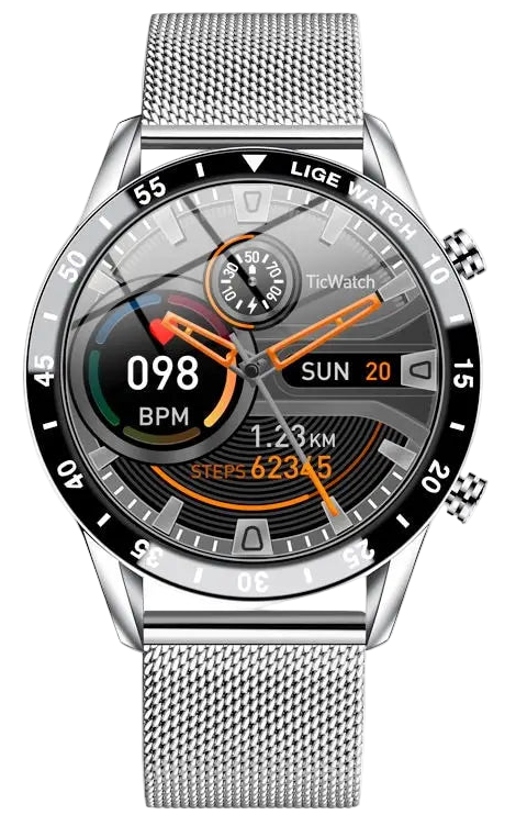 LIGE BW0189 – Smartwatch Elegante e Potente com Chamadas Bluetooth e Monitoramento de Saúde