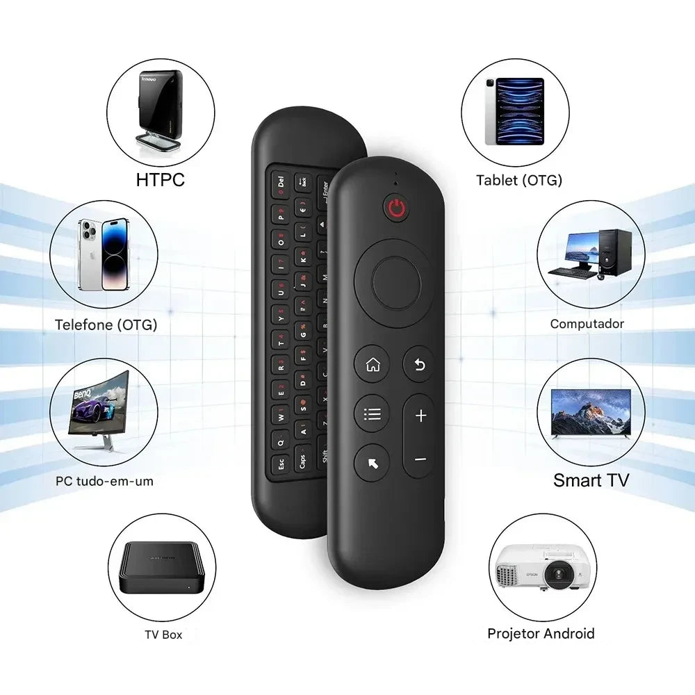 Mini Teclado Sem Fio Retroiluminado Kebidumei M5 – Controle Total em Suas Mãos!