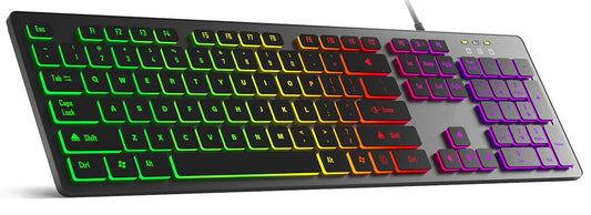 Teclado Gamer FUYUMY RGB com Fio