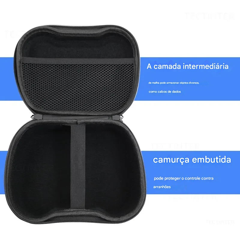 Estojo Rígido de Proteção para Controle – Compatível com PS5, PS4, PS3, Xbox e Nintendo Switch Pro