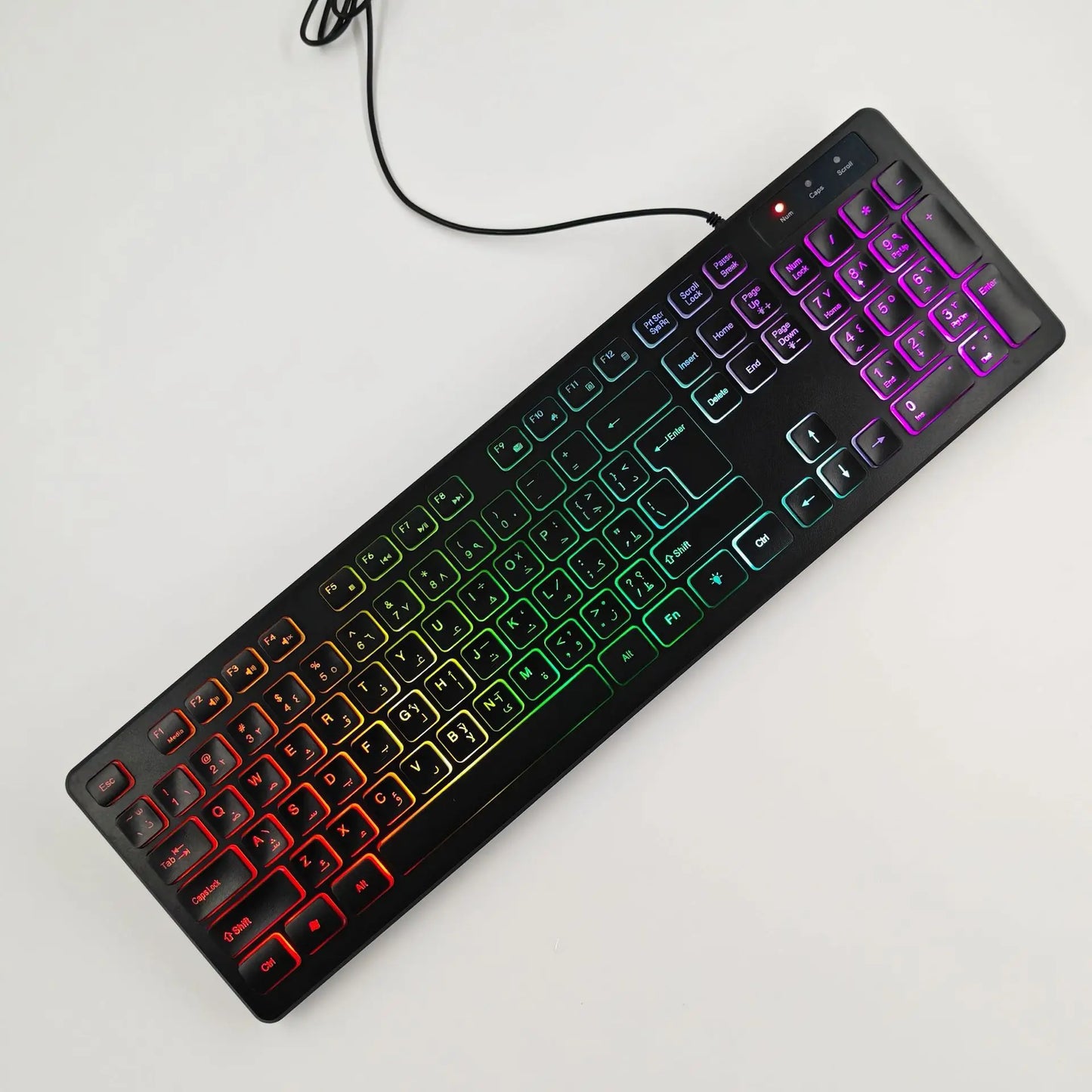 Teclado Gamer FUYUMY RGB com Fio