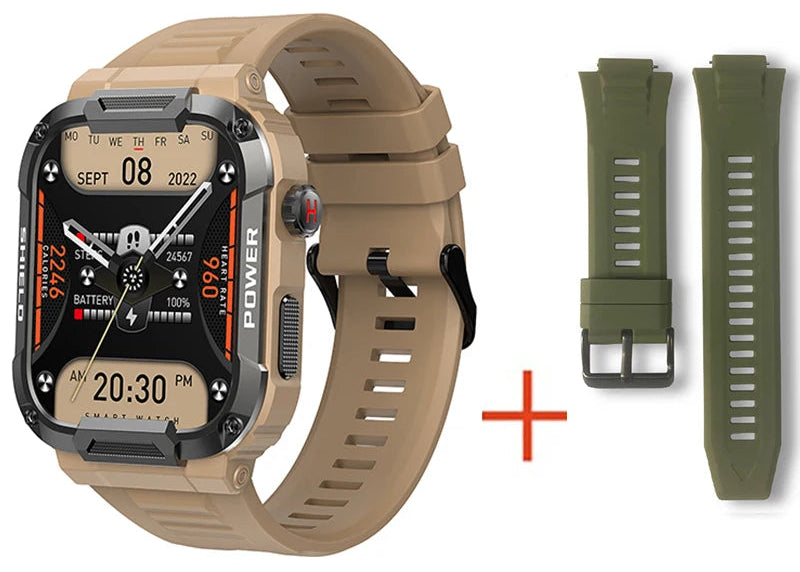 Smartwatch CRTORRS MK66 – Potência, Estilo e Resistência Militar