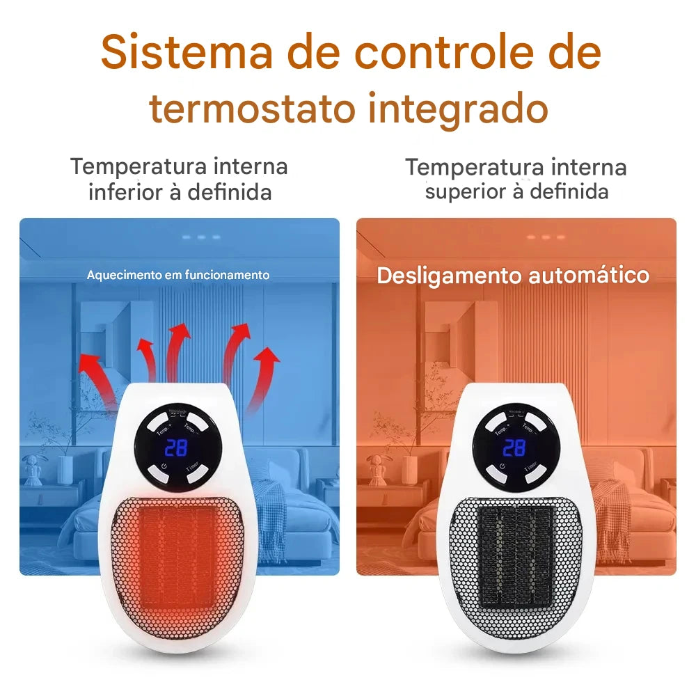 Aquecedor Portátil HAEGER 500W – Eficiência, Segurança e Conforto em Qualquer Ambiente