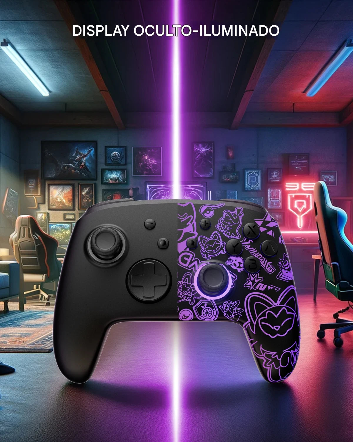 Controle Sem Fio Firefly Luminous FUNLAB – Compatível com Nintendo Switch / OLED / Lite