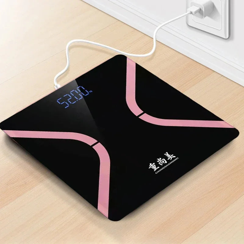 Balança Digital de Vidro Temperado com LCD – Saúde e Precisão | Zyoon