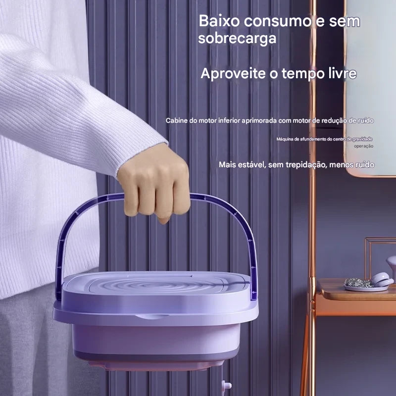 Balde Elétrico Retrátil Multifuncional AG-FWM01 – Compacto, Portátil e Inteligente!