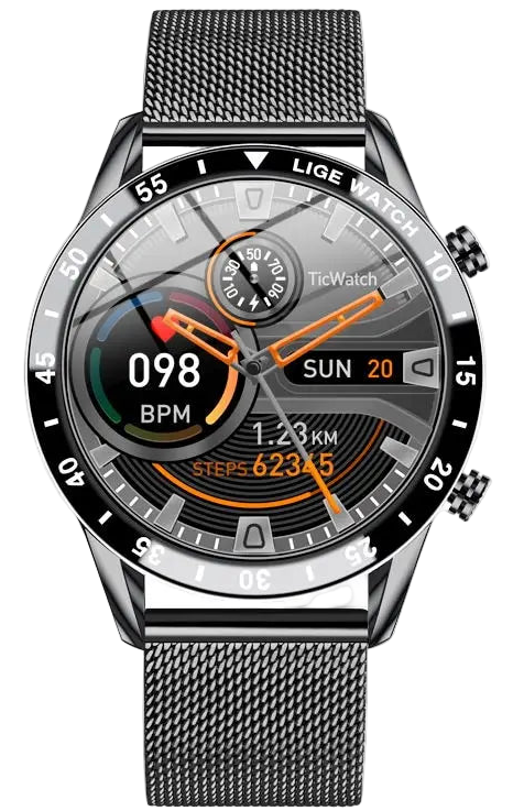 LIGE BW0189 – Smartwatch Elegante e Potente com Chamadas Bluetooth e Monitoramento de Saúde