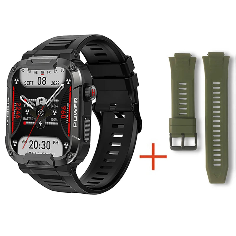 Smartwatch CRTORRS MK66 – Potência, Estilo e Resistência Militar