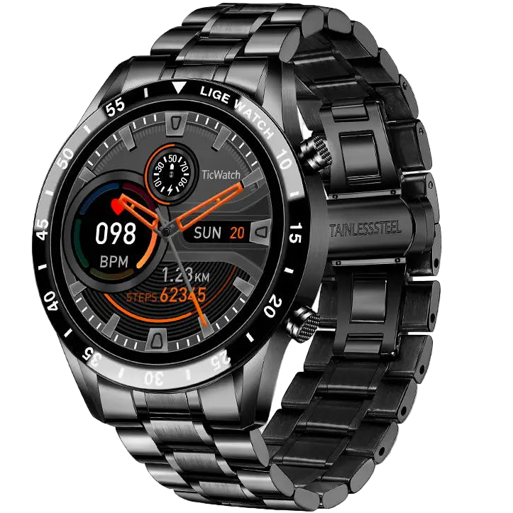 LIGE BW0189 – Smartwatch Elegante e Potente com Chamadas Bluetooth e Monitoramento de Saúde