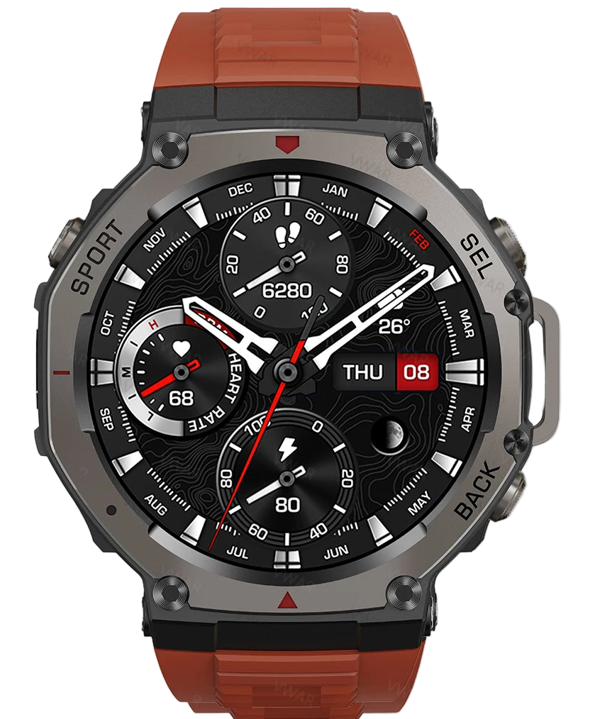 Smartwatch VWAR T-Rex 3 GPS – Resistência Militar e Tecnologia Premium