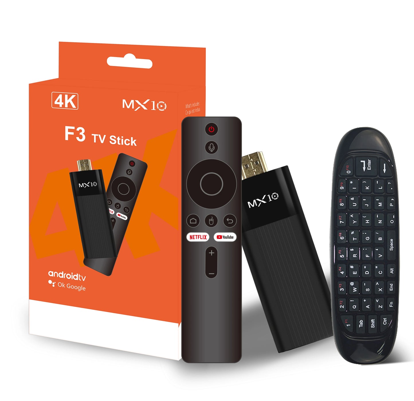 TV Stick MX10-F3 – Transforme Qualquer TV em uma Smart TV Android!