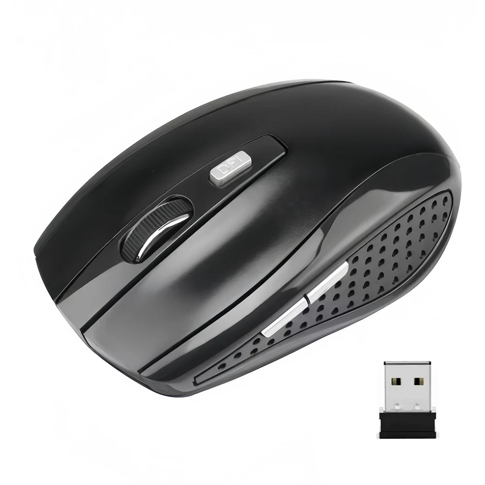 Mouse Sem Fio KEBIDUMEI 2.4GHz — Design Ergonômico e Desempenho Confiável!