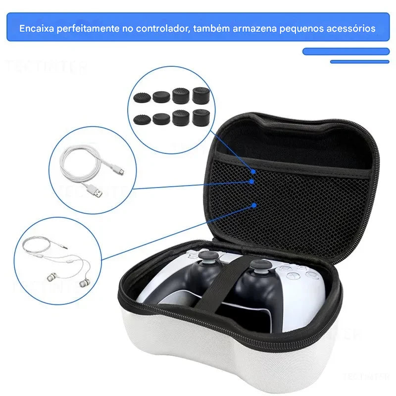 Estojo Rígido de Proteção para Controle – Compatível com PS5, PS4, PS3, Xbox e Nintendo Switch Pro