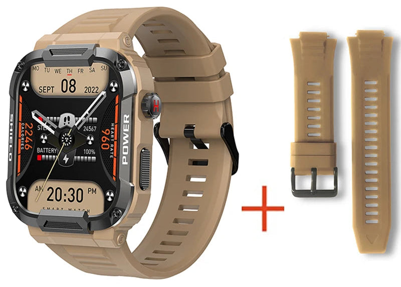 Smartwatch CRTORRS MK66 – Potência, Estilo e Resistência Militar