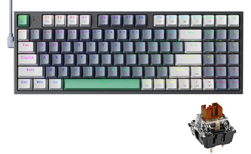Teclado Mecânico Gamer MACHENIKE K500 RGB