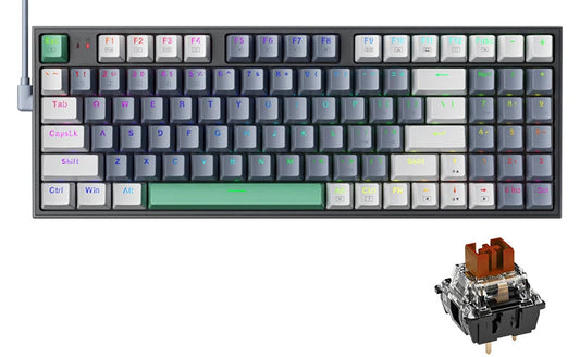 Teclado Mecânico Gamer MACHENIKE K500 RGB