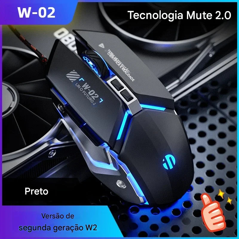 Mouse Gamer LEEDOAR Inphic W2 – Precisão, Velocidade e Design Profissional