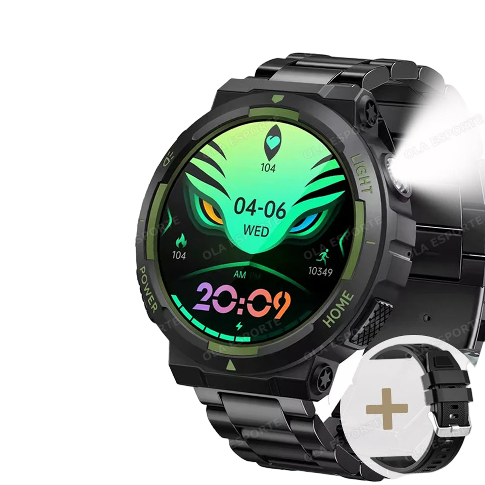 Smartwatch T-Rex 3 2025 – Militar | GPS Integrado | AMOLED 1.43" | 15 Dias de Bateria | À Prova d’Água