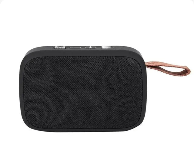 Caixa de Som Bluetooth Portátil com Malha de Tecido – Som Potente, Design Moderno e Alta Portabilidade