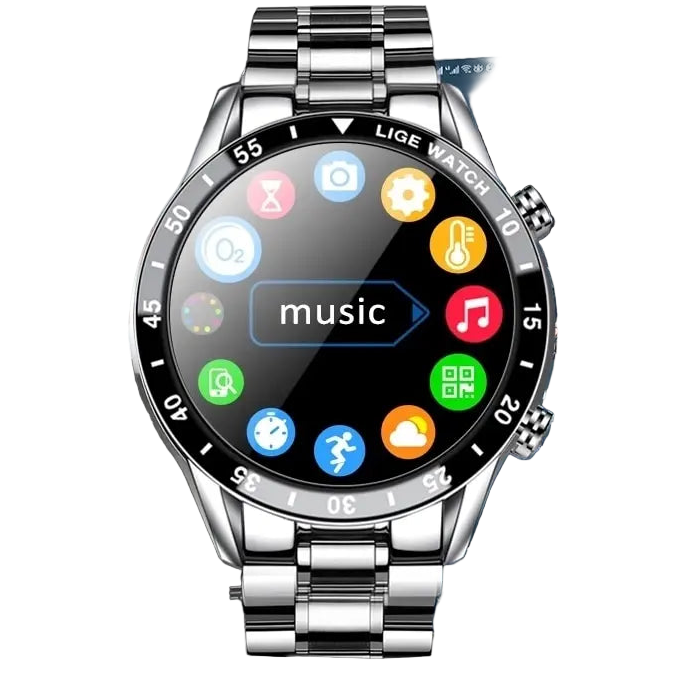 LIGE BW0189 – Smartwatch Elegante e Potente com Chamadas Bluetooth e Monitoramento de Saúde