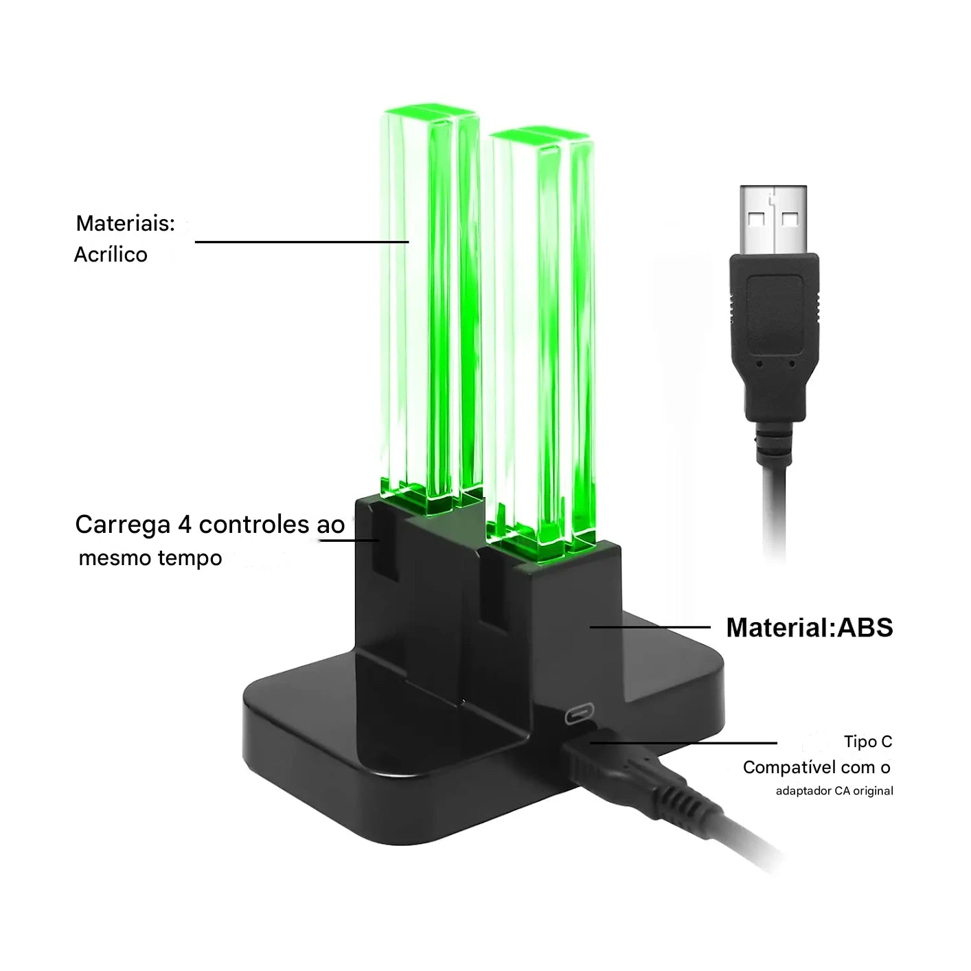 Estação de Carregamento DOBE FOMIS TNS-875 para Joy-Con – Organize e Carregue com Estilo!