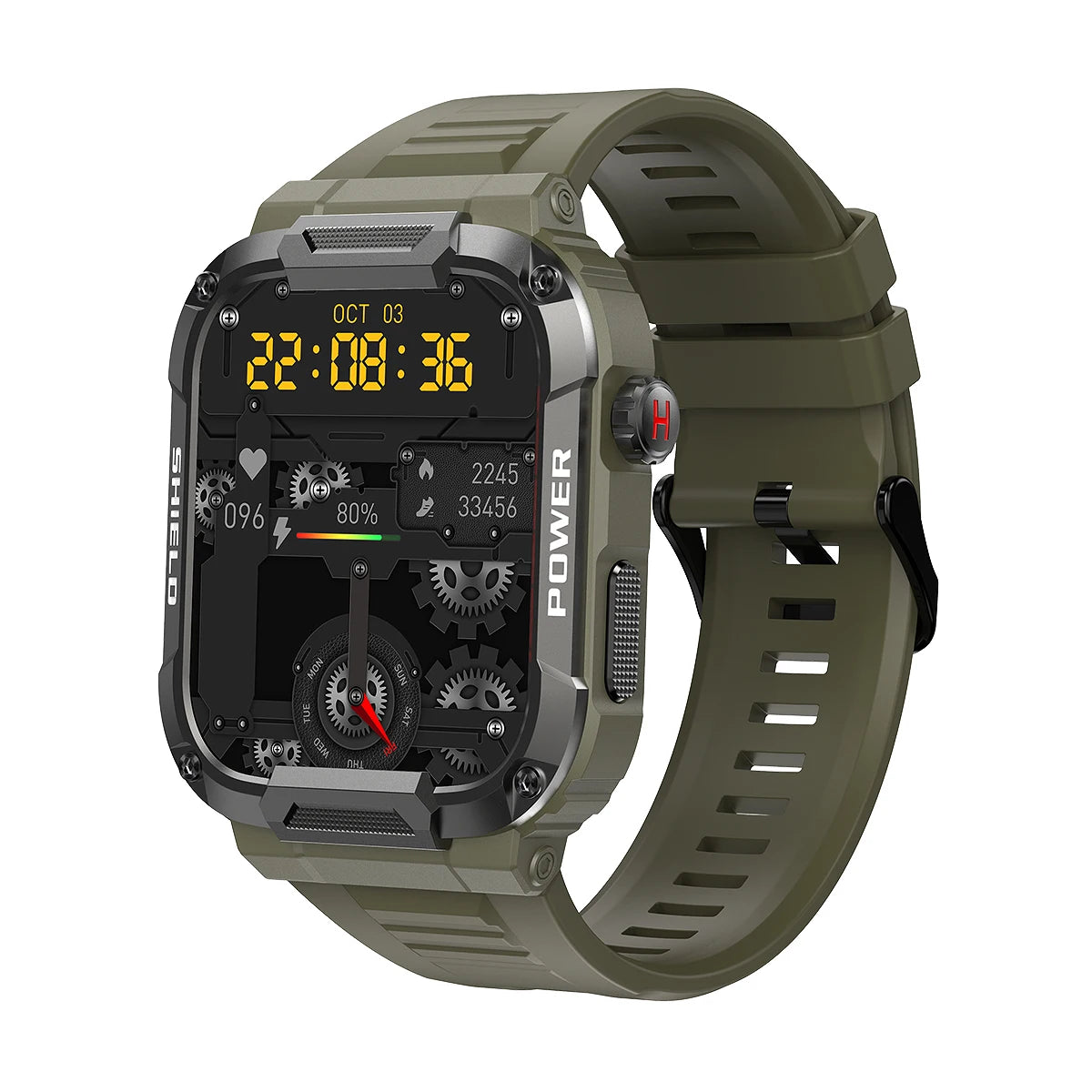 Smartwatch CRTORRS MK66 – Potência, Estilo e Resistência Militar