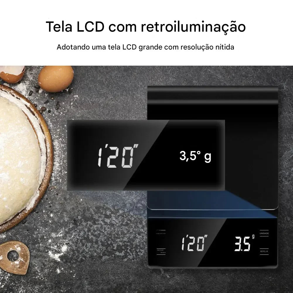 Balança Digital para Café com Timer – Precisão e Versatilidade | Zyoon